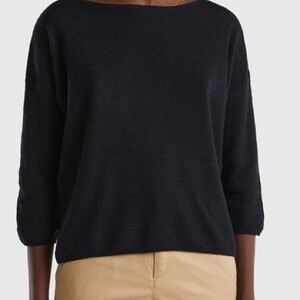 NWT 🌹 Banana Republic Textured Linen Blend 3/4 Sleeve Sweater Size XS